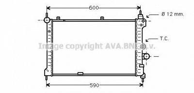 AVA QUALITY COOLING ol2127 -  Радиатор, охлаждение двигателя